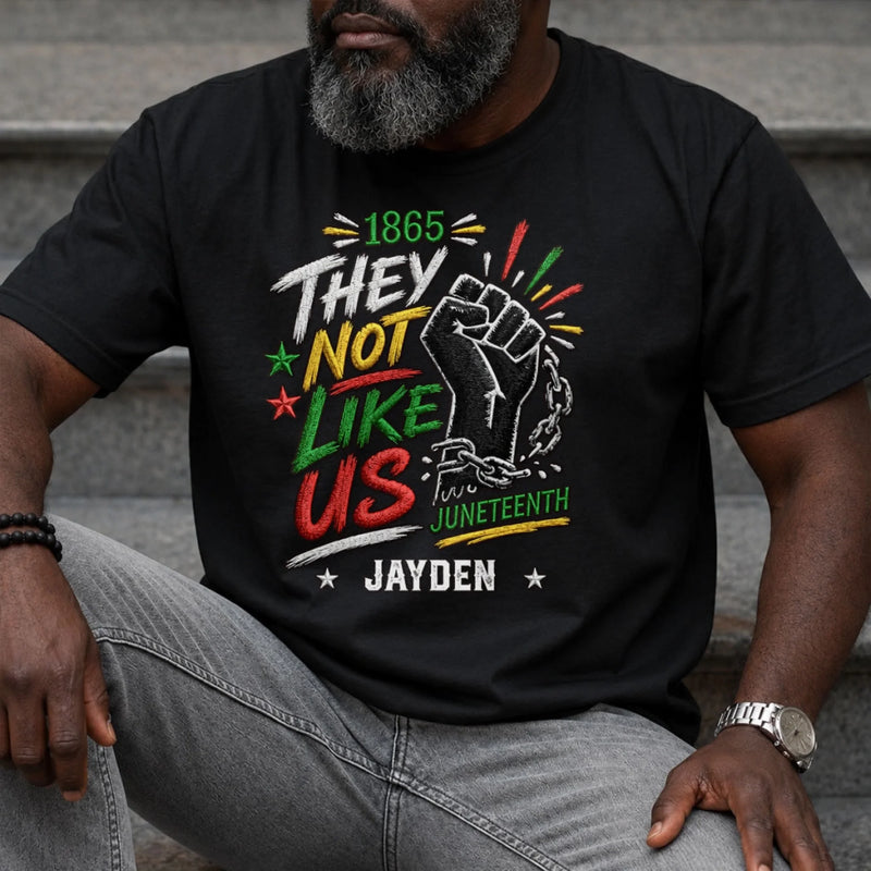 Custom T-shirt, Hoodie – Personalized Juneteenth Gifts For Men, Women – Freedom Runs Through Our Roots