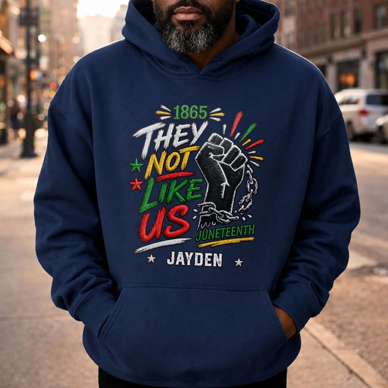 Custom T-shirt, Hoodie – Personalized Juneteenth Gifts For Men, Women – Freedom Runs Through Our Roots