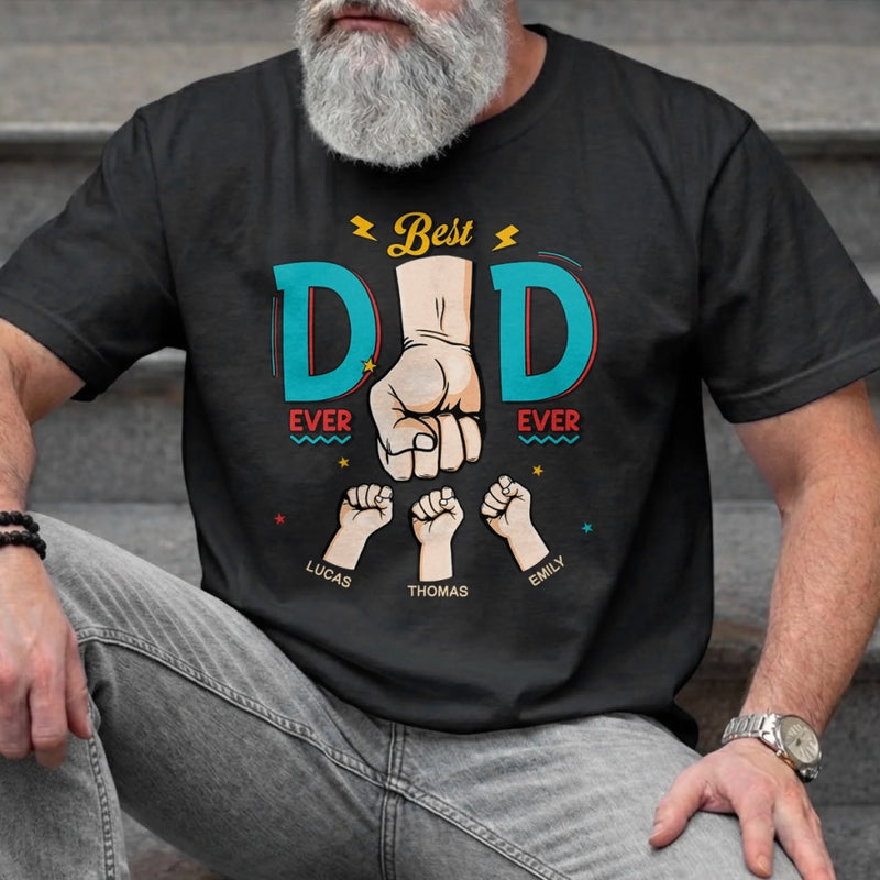 Custom Unisex T-shirt, Premium T-shirt, Hoodie – Personalized Father's Day Birthday Gifts For Dad, Grandpa – Thunder Punch