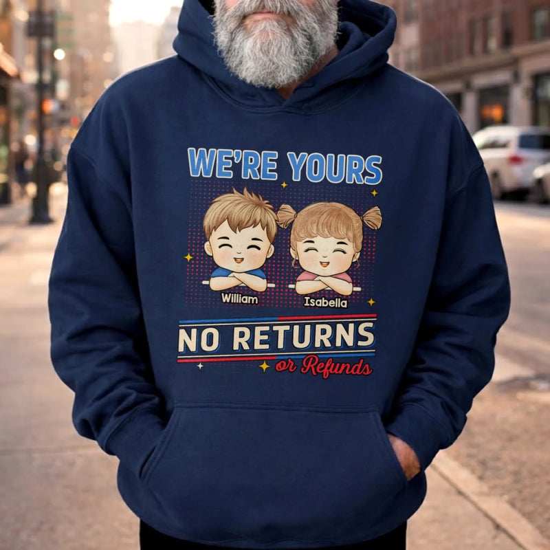 Custom Unisex T-shirt, Premium T-shirt, Hoodie – Personalized Father's Day Birthday Gifts For Dad, Grandpa – No Returns Or Refunds