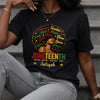 Custom T-shirt, Hoodie – Personalized Juneteenth Gifts For Women – Rooted In Strength, Rising In Freedom