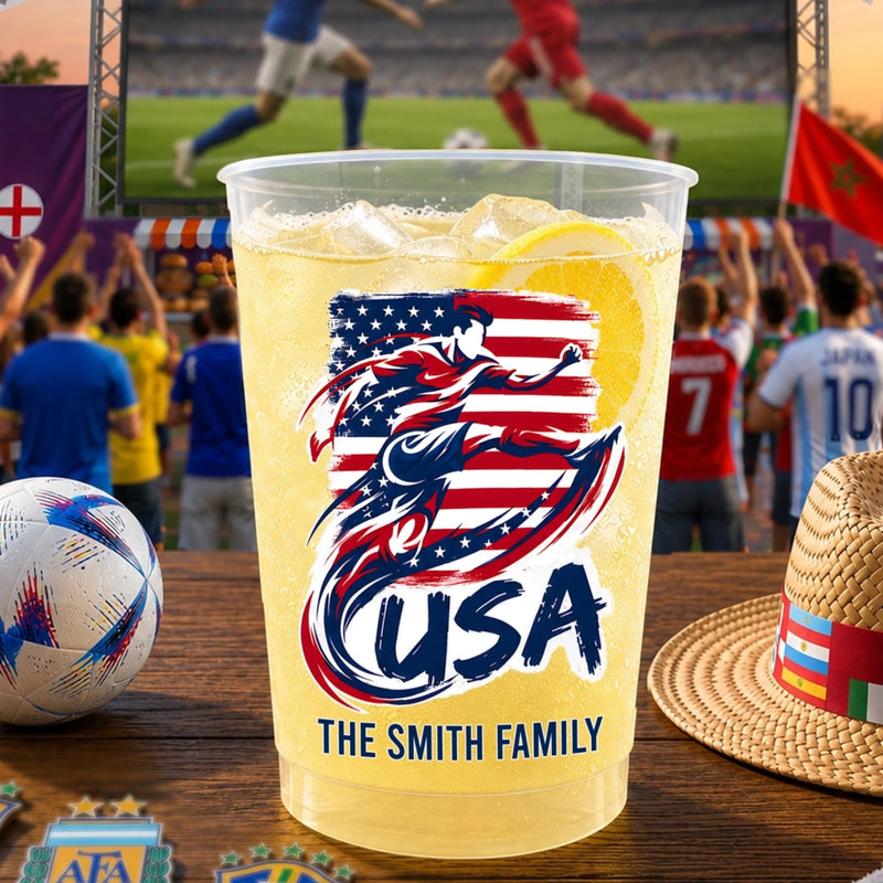 Custom International Soccer Tournament Party Cups - Personalized Birthday Gifts For Soccer Lovers, Sports Fans, Sports Lovers - Our Favorite Summer Tradition