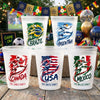 Custom International Soccer Tournament Party Cups - Personalized Birthday Gifts For Soccer Lovers, Sports Fans, Sports Lovers - Our Favorite Summer Tradition