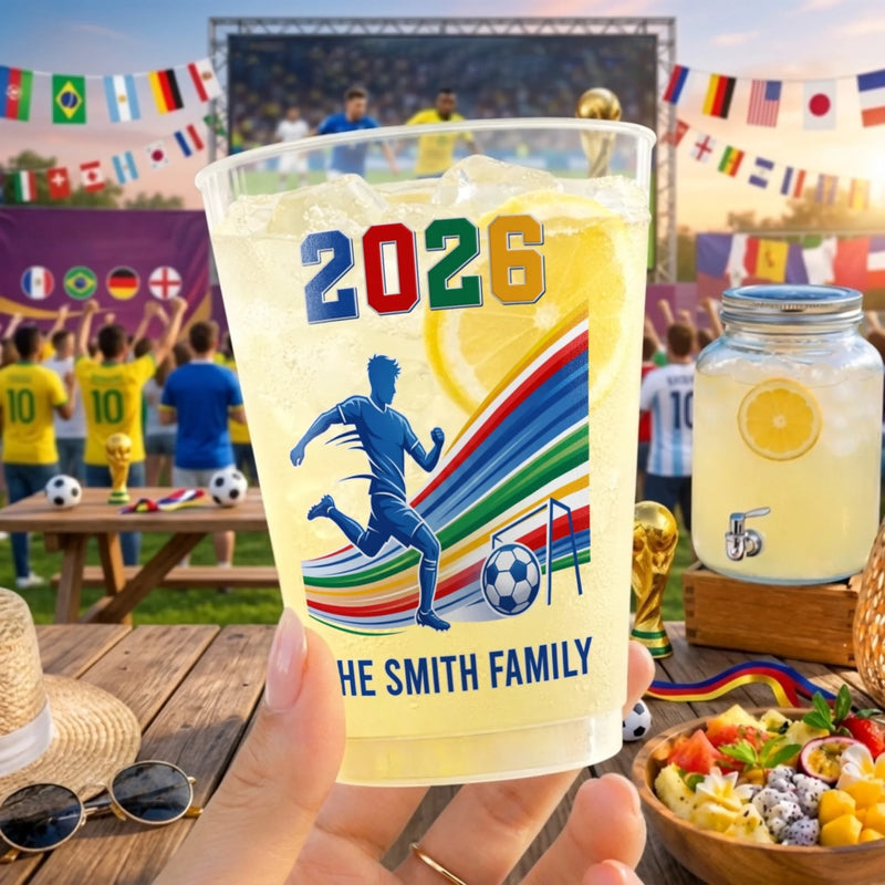 Custom International Soccer Tournament Party Cups - Personalized Birthday Gifts For Soccer Lovers, Sports Fans, Sports Lovers - Fuelling The Football Fever