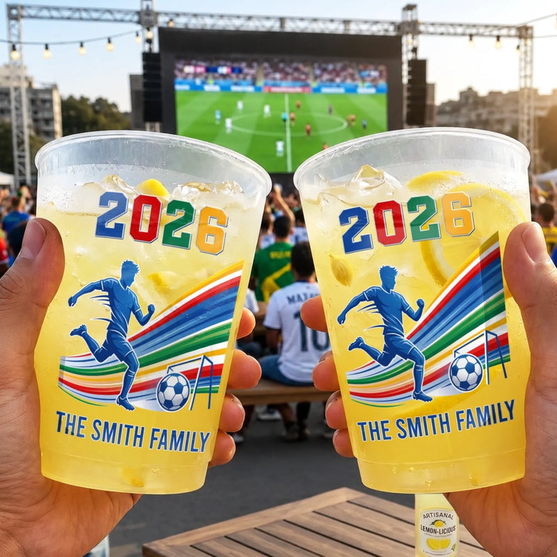 Custom International Soccer Tournament Party Cups - Personalized Birthday Gifts For Soccer Lovers, Sports Fans, Sports Lovers - Fuelling The Football Fever