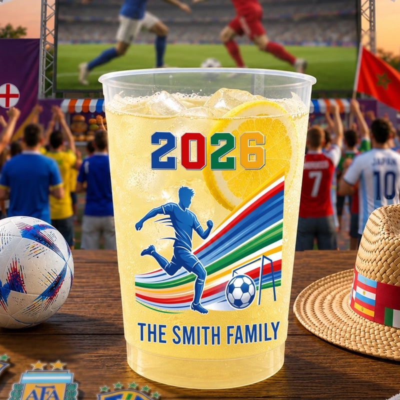Custom International Soccer Tournament Party Cups - Personalized Birthday Gifts For Soccer Lovers, Sports Fans, Sports Lovers - Fuelling The Football Fever