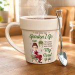 Custom Plant Pot Ceramic Mug - Personalized Birthday Garden Gifts For Gardeners - Proud Plant Lady Energy