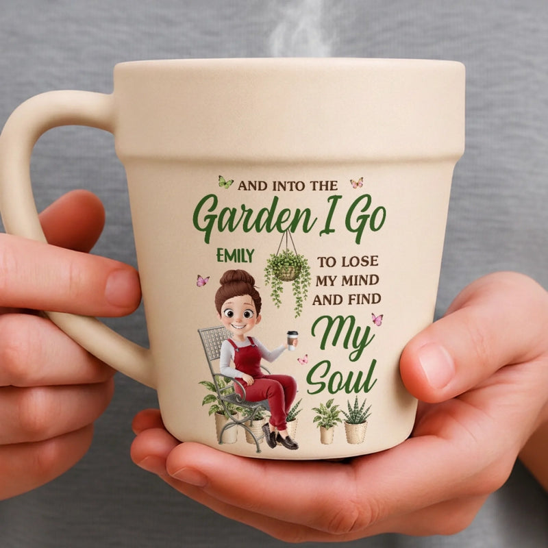 Custom Plant Pot Ceramic Mug - Personalized Birthday Garden Gifts For Gardeners - Proud Plant Lady Energy