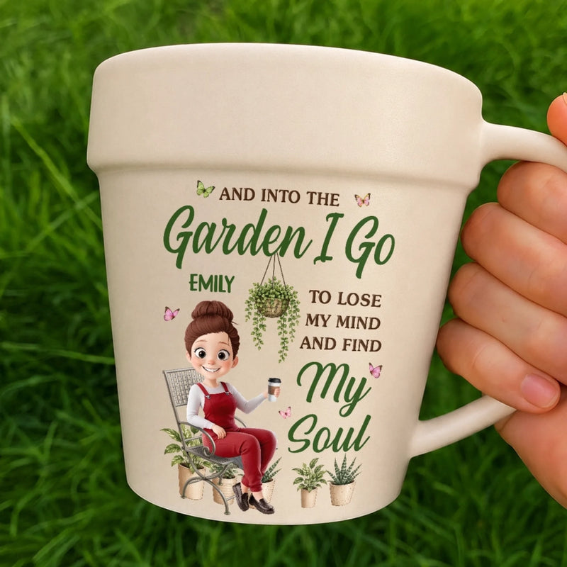 Custom Plant Pot Ceramic Mug - Personalized Birthday Garden Gifts For Gardeners - Proud Plant Lady Energy