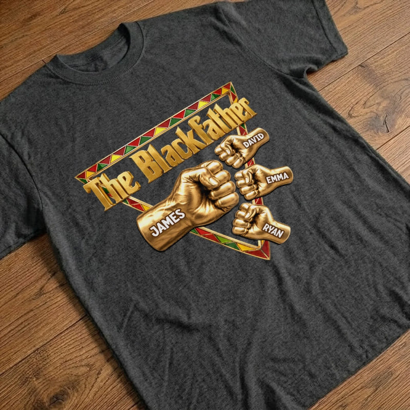 Custom T-shirt, Hoodie - Personalized Father's Day Birthday Gifts For Dad, Grandpa - The Blackfather