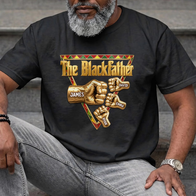 Custom T-shirt, Hoodie - Personalized Father's Day Birthday Gifts For Dad, Grandpa - The Blackfather