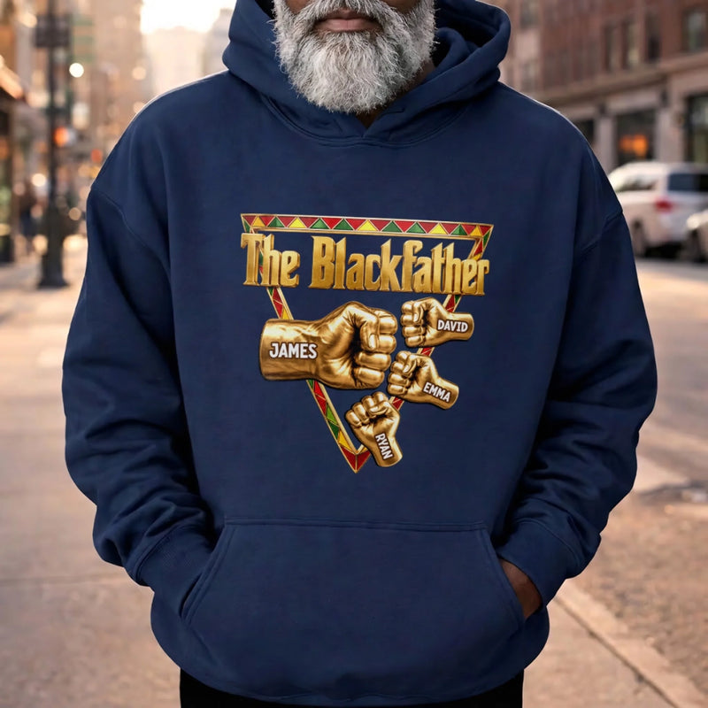 Custom T-shirt, Hoodie - Personalized Father's Day Birthday Gifts For Dad, Grandpa - The Blackfather