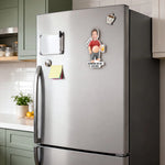 Custom Photo Dad Bod Belly Acrylic Fridge Magnet - Personalized Father's Day Funny Gifts For Dad, Grandpa - Dad Fuel Coffee And Chaos