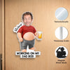 Custom Photo Dad Bod Belly Acrylic Fridge Magnet - Personalized Father's Day Funny Gifts For Dad, Grandpa - Dad Fuel Coffee And Chaos