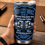Custom Tumbler - Personalized Father's Day Birthday Gifts For Son - Watching You Grow Brings Me Joy