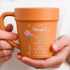 Custom Plant Pot Ceramic Mug - Personalized Birthday Garden Gifts For Gardeners, Daughter - Bloomed With Love