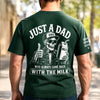 Custom Back Printed Shirt - Personalized  Father's Day Birthday Gifts For Dad, Grandpa - Just A Dad