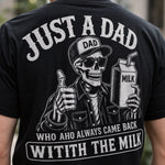Custom Back Printed Shirt - Personalized  Father's Day Birthday Gifts For Dad, Grandpa - Just A Dad