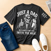 Custom Back Printed Shirt - Personalized  Father's Day Birthday Gifts For Dad, Grandpa - Just A Dad