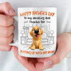 Custom Mug - Personalized Father's Day Birthday Gifts For Dog Cat Lovers, Dog Dad And Mom, Cat Owners - Love Is A Four Legged Word