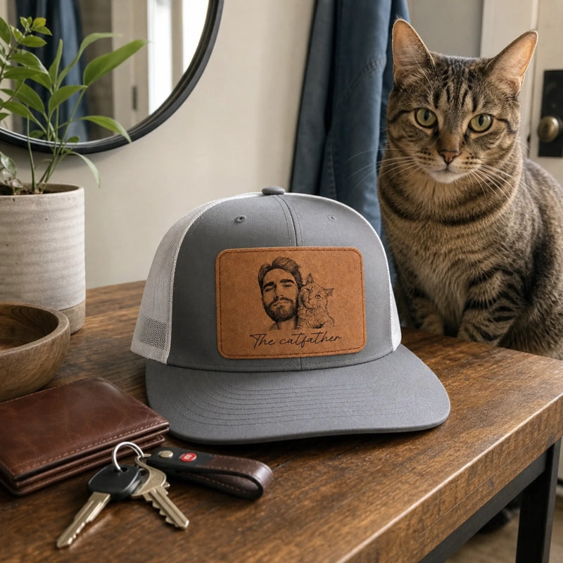 Custom Photo Cap - Personalized Father's Day Birthday Gifts For Dog Cat Lovers, Dog Dad, Cat Owners - A Life Well Loved