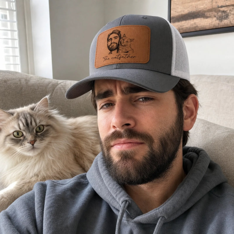 Custom Photo Cap - Personalized Father's Day Birthday Gifts For Dog Cat Lovers, Dog Dad, Cat Owners - A Life Well Loved