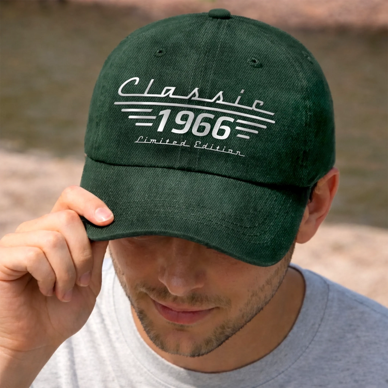 Custom Vintage Washed Denim Baseball Cap - Personalized Father's Day Birthday Gifts For Dad, Grandpa, Family, Yourself - Dad Makes Every Day Better