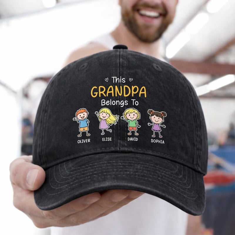 Custom Cap - Personalized Father's Day Gifts For Dad, Grandpa - Built Strong, Raised Better
