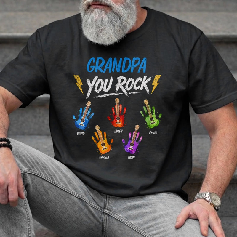 Custom T-shirt, Hoodie – Personalized Father's Day Birthday Gifts For Dad, Grandpa – Rocking The Dad Life