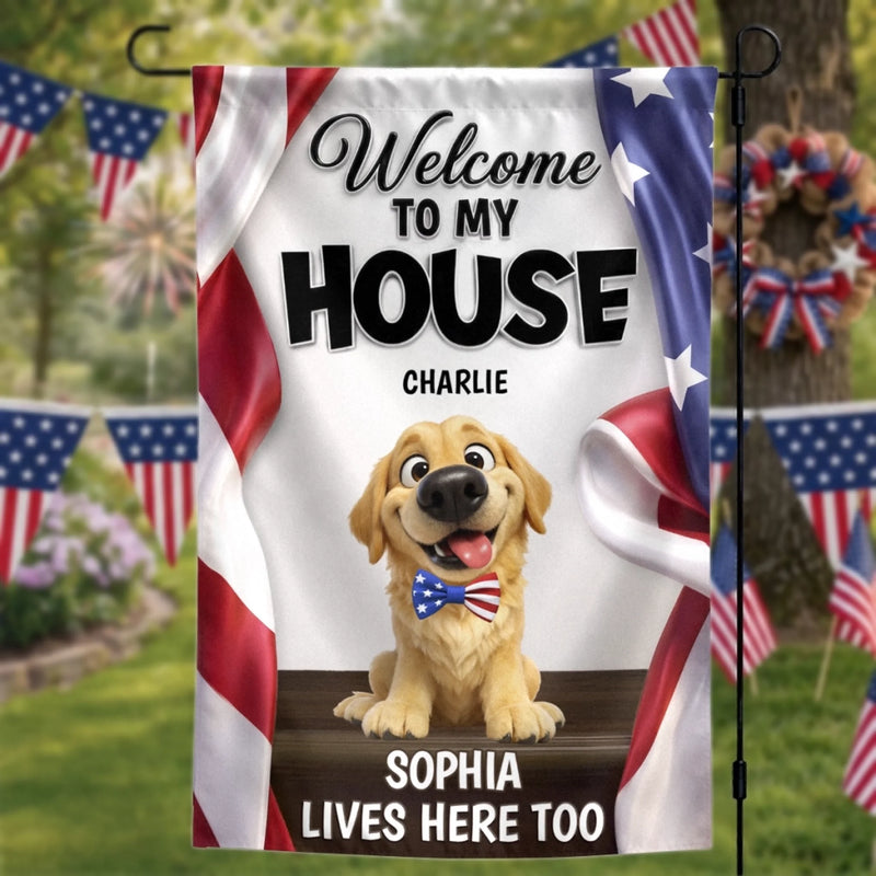 Custom Flag - Personalized America 250th Anniversary Gifts For Dog Lovers, Dog Dad And Mom - Proud Patriotic Paws