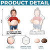 Custom Photo Dad Bod Belly Squishy Acrylic Keychain - Personalized Father's Day Funny Gifts For Dad, Grandpa - Dad Bod In Progress