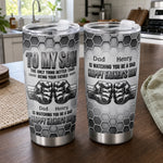 Custom Tumbler - Personalized Father's Day Birthday Gifts For Son - Never Forget How Much You Are Loved