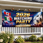 Custom International Soccer Tournament Outdoor Banner - Personalized Birthday Gifts For Soccer Lovers, Sports Fans, Sports Lovers - Cheering Together, Winning Together