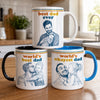 Custom Photo Mug - Personalized Father's Day Birthday Gifts For Dad, Grandpa, Husband - World’s Best Dad Ever