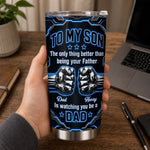 Custom Tumbler - Personalized Father's Day Birthday Gifts For Son - Watching You Grow Is My Joy