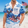Custom Unisex Tropical Hawaiian Aloha Shirt - Personalized America 250th Anniversary Gifts For Mom, Dad, Brother, Sister, Kids - Generations of Strength