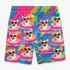 Custom Photo Tropical Hawaiian Aloha Men Beach Shorts - Personalized Summer Vacation And Travel Gifts For Dog Cat Lovers, Dog Dad And Mom, Cat Owners - The Coolest Boss In Town