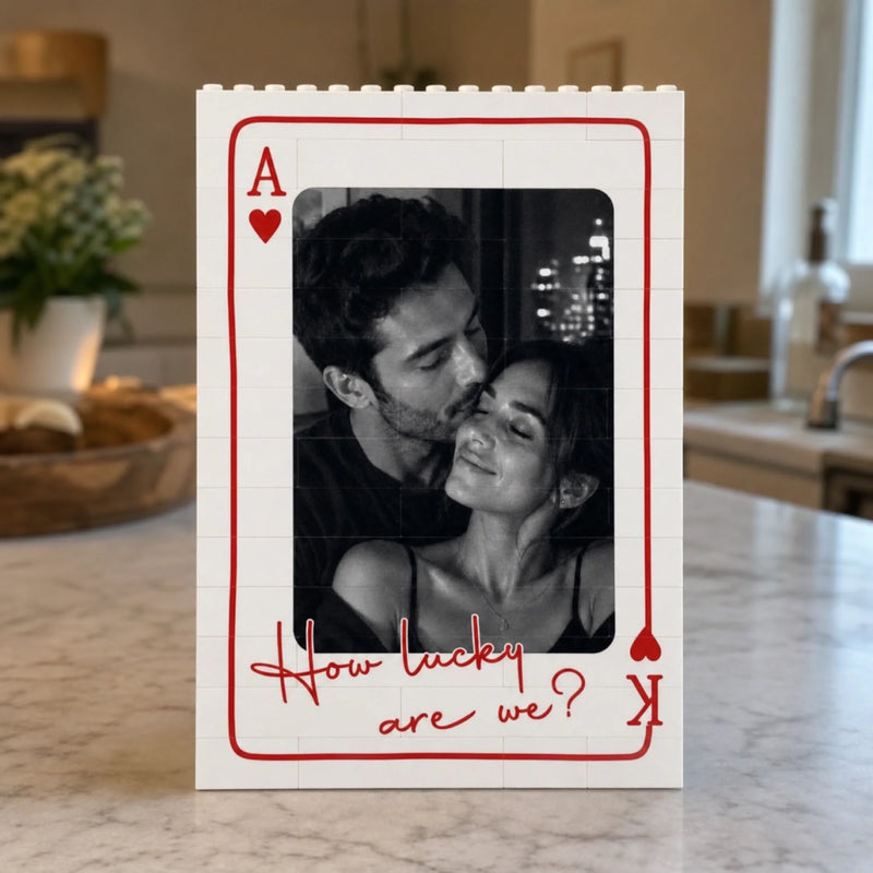 Custom Photo Vertical Rectangle Shaped Building Brick Blocks - Personalized Anniversary Wedding Gifts For Husband And Wife, Him And Her - You And Me Always