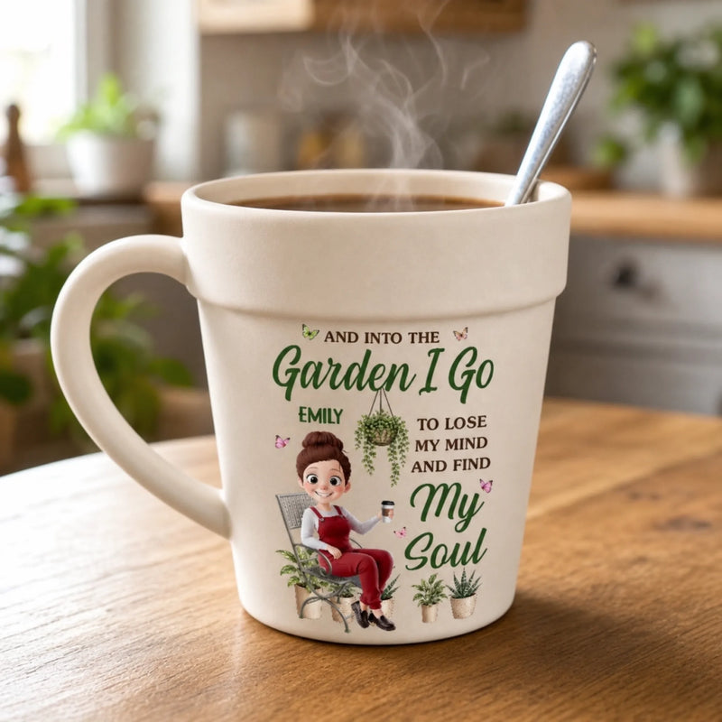 Custom Plant Pot Ceramic Mug - Personalized Birthday Garden Gifts For Gardeners - Proud Plant Lady Energy