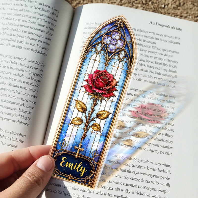 Custom Clear Acrylic Bookmark - Personalized Bookish Gifts For Book Lovers, Bookworms, Readers - Let The Story Unfold