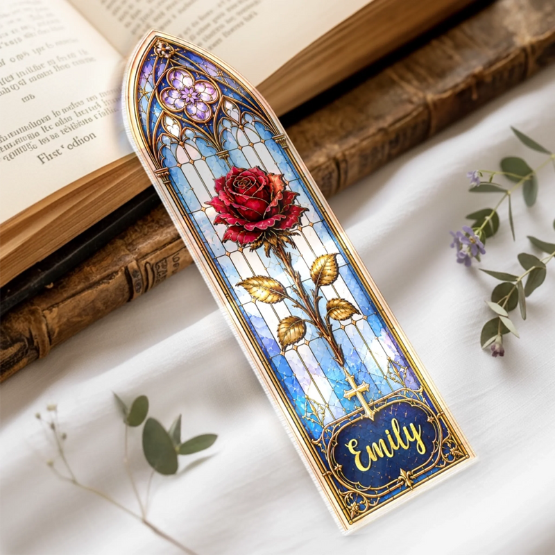 Custom Clear Acrylic Bookmark - Personalized Bookish Gifts For Book Lovers, Bookworms, Readers - Let The Story Unfold