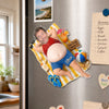 Custom Photo Dad Bod Belly Squishy Acrylic Fridge Magnet – Personalized Father's Day Funny Gifts For Dad, Grandpa –  Vacation Mode