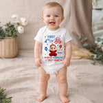 Custom Baby Onesie - Personalized Baby Shower, Gender Reveal, America 250th Anniversary Gifts For New Moms, New Dads, New Parents - Little Star Of Freedom