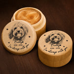 Custom Photo Wooden Pet Fur Keepsake Box - Personalized Pet Memorial Gifts For Dogs, Cats - Forever In My Heart