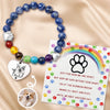 Custom Photo Rainbow Bridge Bracelet - Personalized Pet Memorial Sympathy Gifts For Dogs, Cats - Always In My Heart
