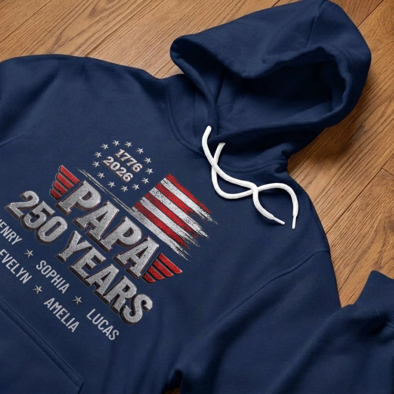 Custom T-shirt, Hoodie - Personalized America 250th Anniversary Father's Day Gifts For Dad, Grandpa - The Original American Legend
