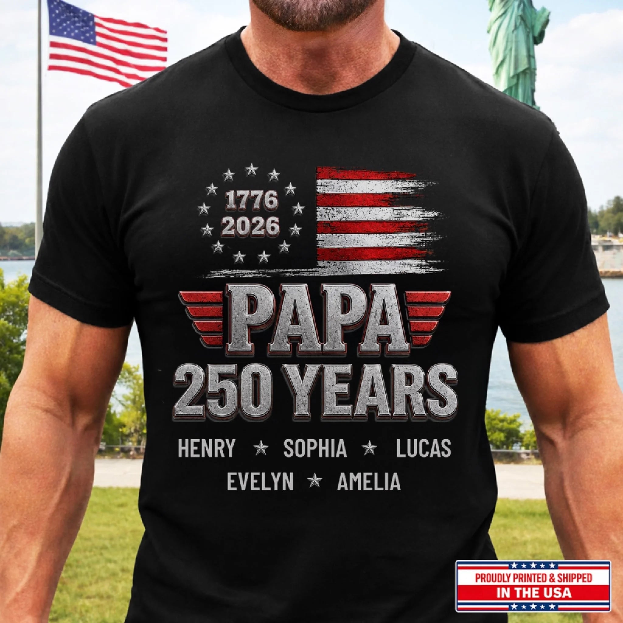 Custom T-shirt, Hoodie - Personalized America 250th Anniversary