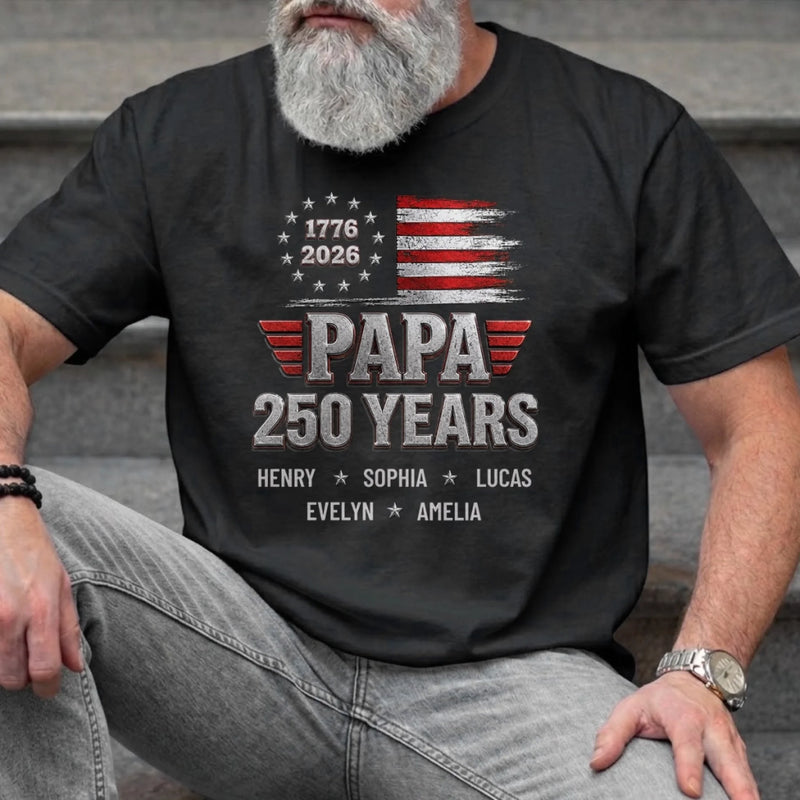 Custom T-shirt, Hoodie - Personalized America 250th Anniversary Father's Day Gifts For Dad, Grandpa - The Original American Legend