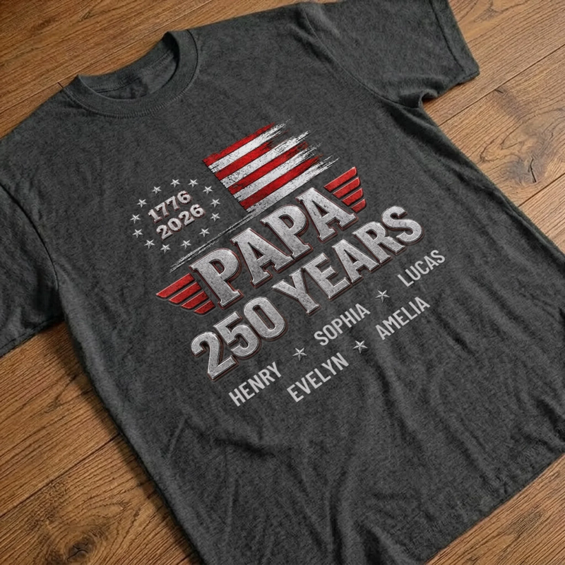 Custom T-shirt, Hoodie - Personalized America 250th Anniversary Father's Day Gifts For Dad, Grandpa - The Original American Legend