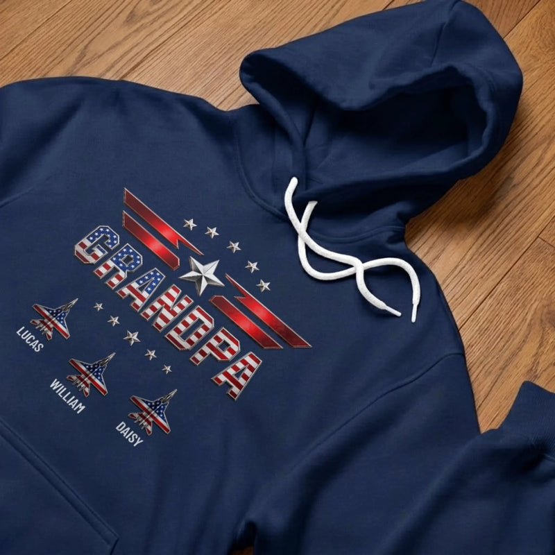 Custom T-shirt, Hoodie - Personalized America 250th Anniversary Father's Day Gifts For Dad, Grandpa - Patriot Since Day One